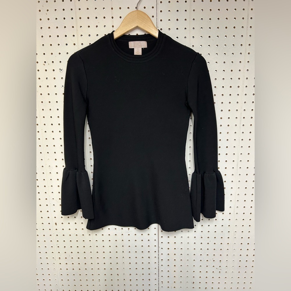 Rachael Parcell long Sleeve Black Top